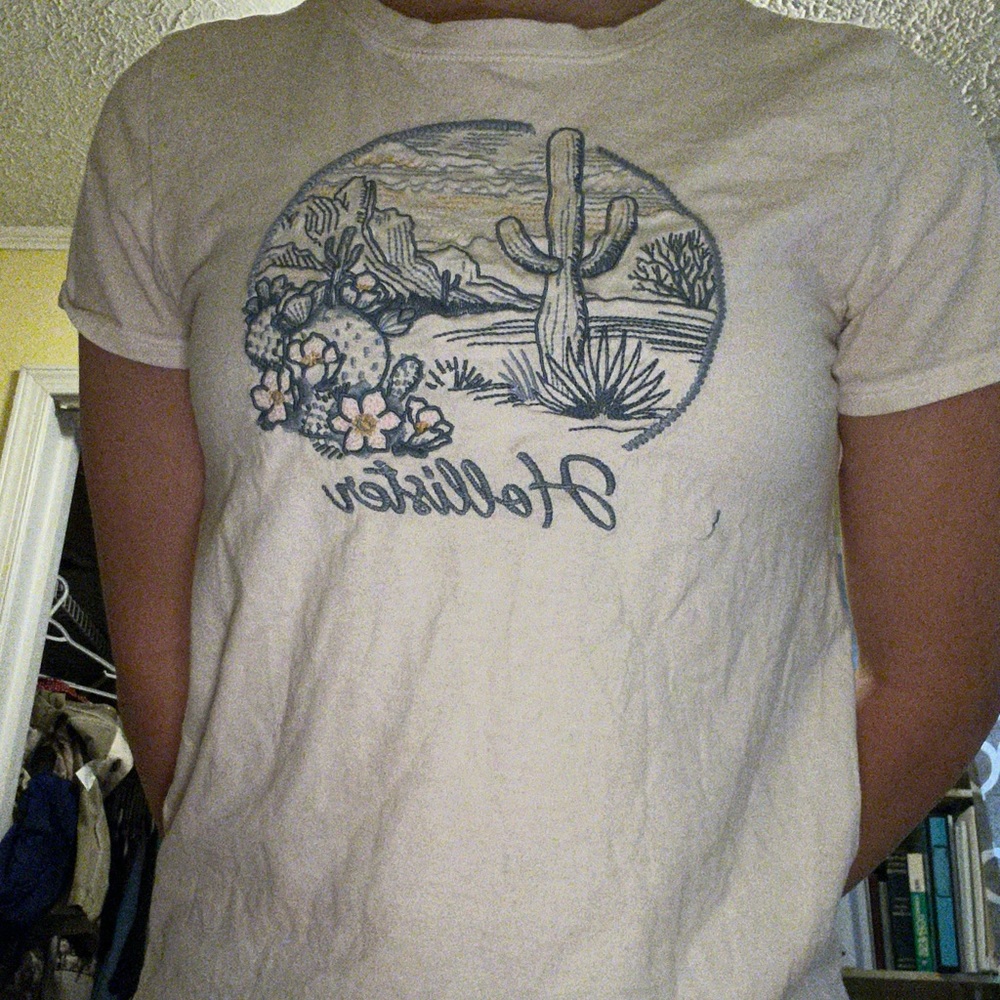 Cute pastel hollister shirt